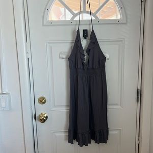 Grey Halter Sundress
